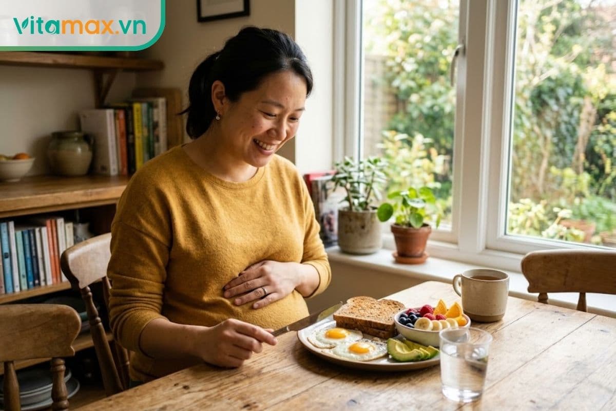 Ăn gì để tăng sức đề kháng cho bà bầu? Chi tiết chế độ ăn 9 tháng 
