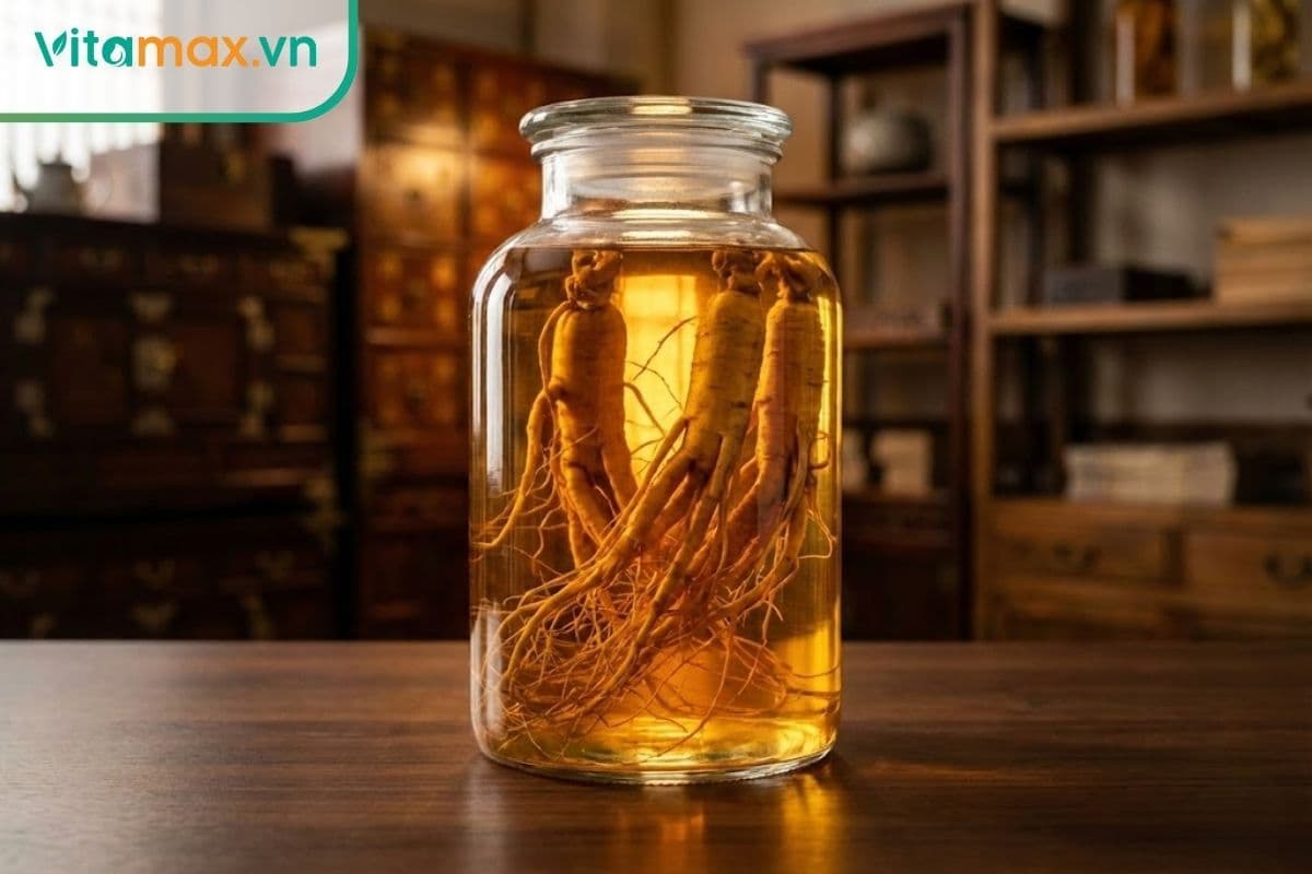 Cách làm sâm khô ngâm rượu ngon bổ, dễ làm chuẩn đông y