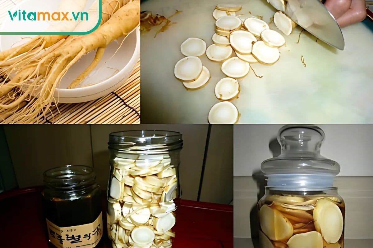 Hướng dẫn cách làm sâm ngâm mật ong tại nhà bảo quản lâu dài