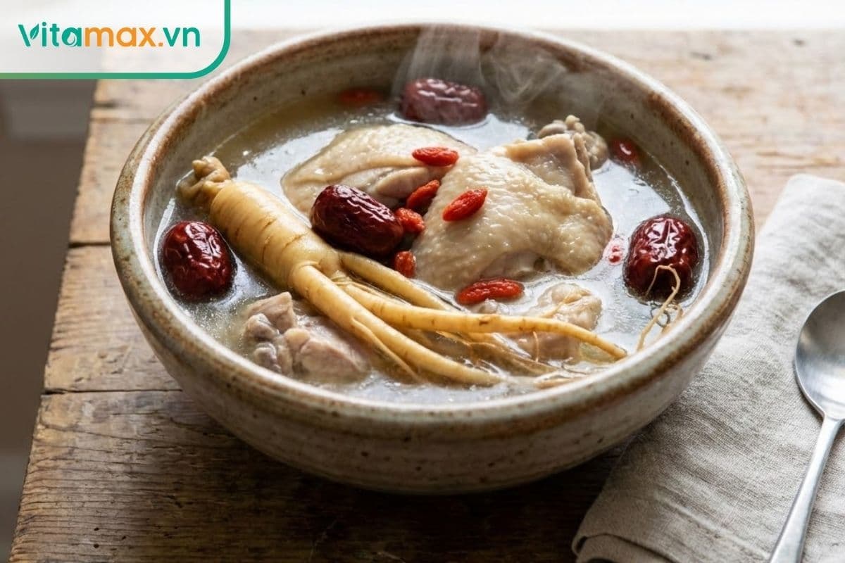 Cách nấu canh nhân sâm tươi ngon bổ dưỡng cho người bệnh