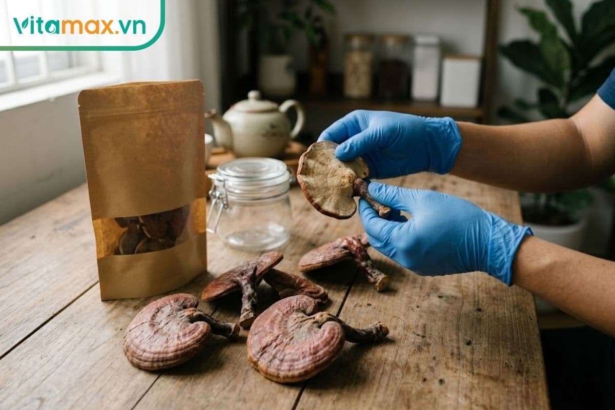 Cách xử lý nấm linh chi bị mốc an toàn để sử dụng tại nhà