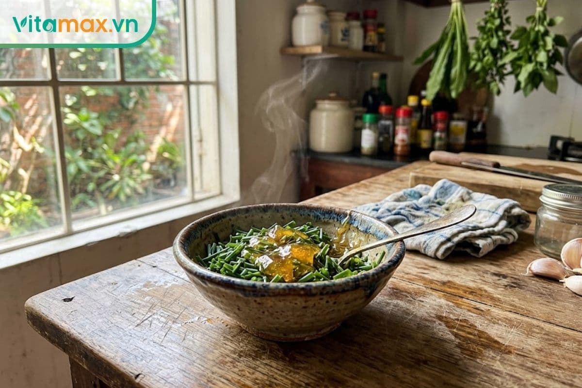 Lá hẹ hấp mật ong có tác dụng gì? Cách dùng đơn giản & hiệu quả