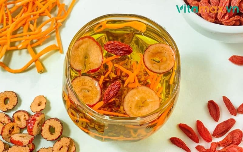 tác dụng của đông trùng hạ thảo với táo đỏ