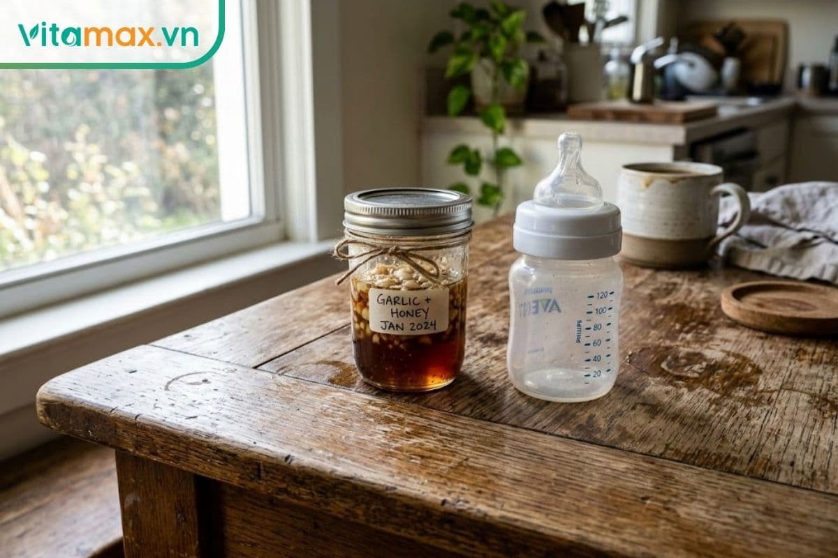 Trẻ sơ sinh có uống được mật ong tỏi không? Giải đáp chi tiết