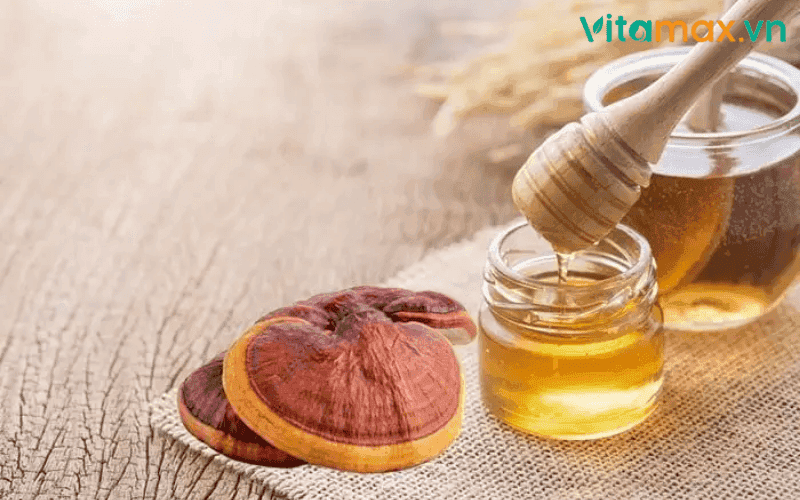 uống nấm linh chi với mật ong