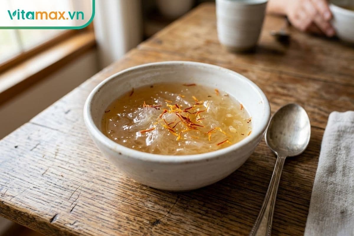 Hướng dẫn làm yến chưng saffron thơm ngon & bổ dưỡng tại nhà