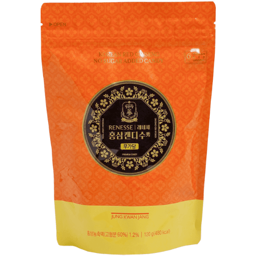 Kẹo Hồng Sâm KGC Renesse Không Đường 120g