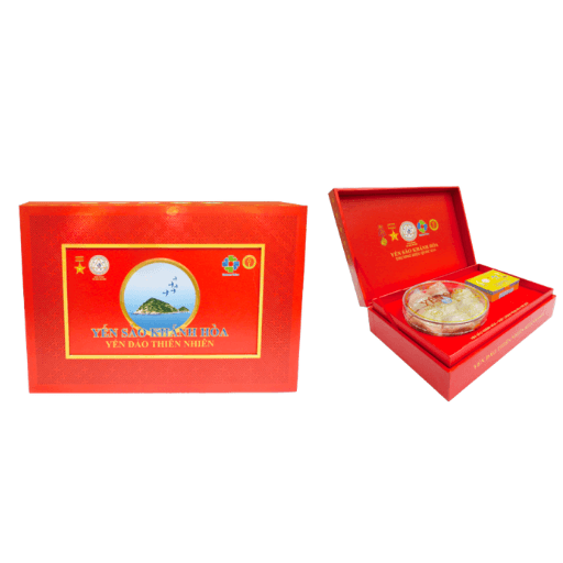Yến đảo thiên nhiên nguyên tổ - Yến Tổ Đảo 100g (hộp đỏ) - TP3/TP4/TP5