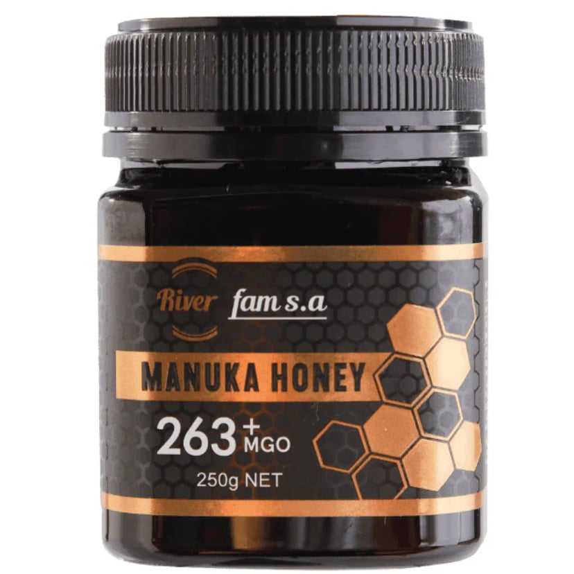 Hình Mật ong Manuka Úc RiverFAM 263+ MGO, 250g 1