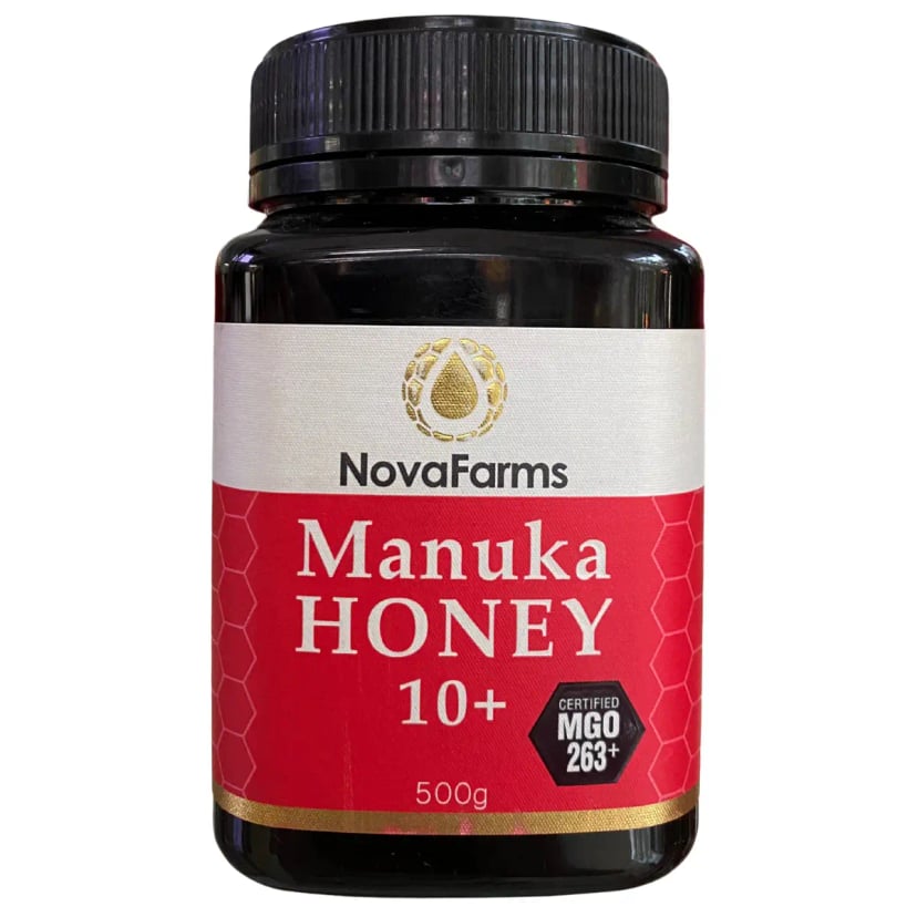 Hình Mật ong Manuka NovaFarms MGO 263+/NPA 10+ 500g 1