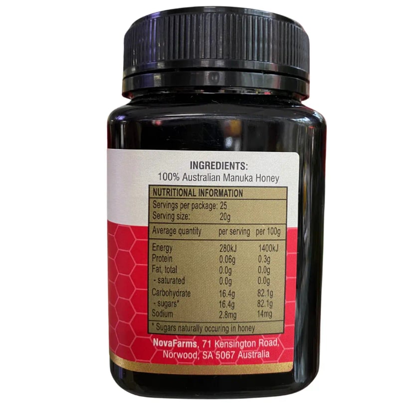 Hình Mật ong Manuka NovaFarms MGO 263+/NPA 10+ 500g 2