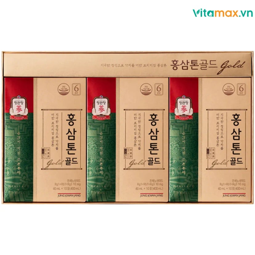Hình Nước hồng sâm Hàn Quốc KGC Tonic Gold (30 gói x 40ml) 3