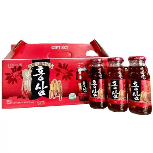 Hình Nước sâm chai Hàn Quốc Hoàng đế Pure Plus 12 chai 5