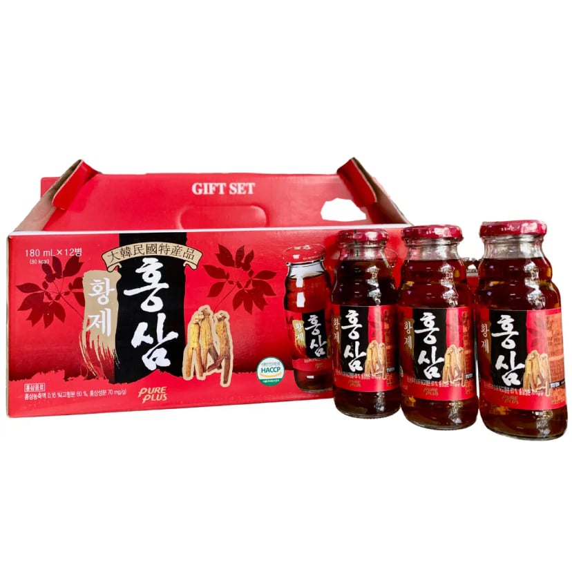 Hình Nước sâm chai Hàn Quốc Hoàng đế Pure Plus 12 chai 1