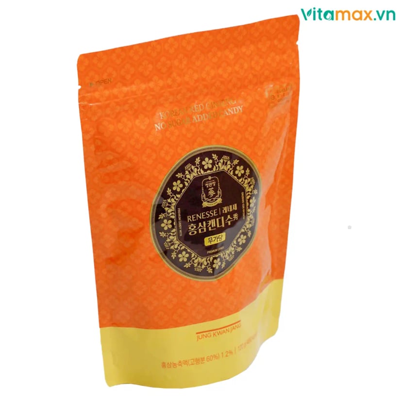 Hình Kẹo Hồng Sâm KGC Renesse Không Đường 120g 4
