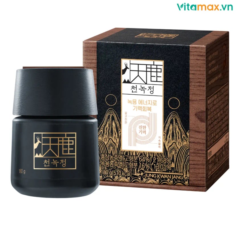 Hình Cao Hồng Sâm Nhung Hươu KGC Cheon Nok Extract 180g 1