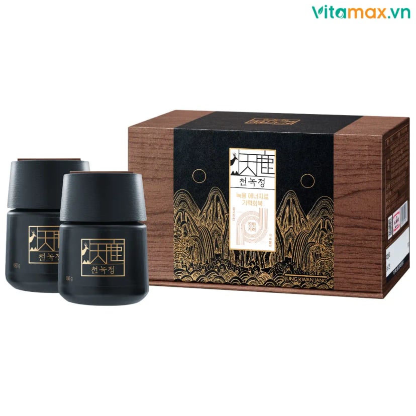 Hình Cao Hồng Sâm Nhung Hươu KGC Cheon Nok Extract (2 Hũ x 180g) 1