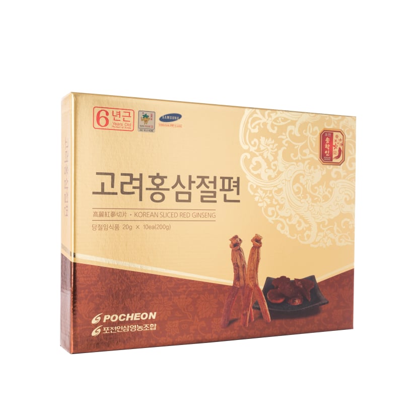 Hình Hồng Sâm Lát Tẩm Mật ong Pocheon 10 gói 1