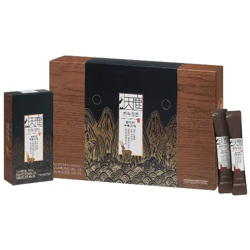 Hình Cao Hồng Sâm Nhung Hươu KGC Jung Kwan Jang Cheon Nok (30 gói x 10g) 7
