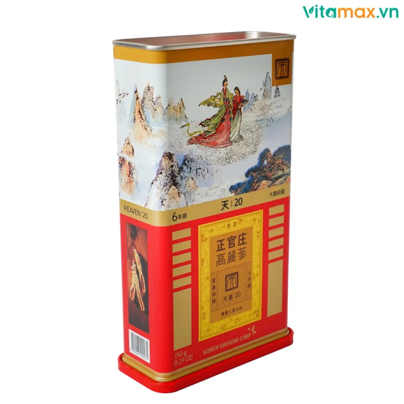 Hình Hồng Sâm Củ Khô 6 Năm Tuổi KGC (Thiên Sâm, 7 Củ ~ 150g/Hộp) 6