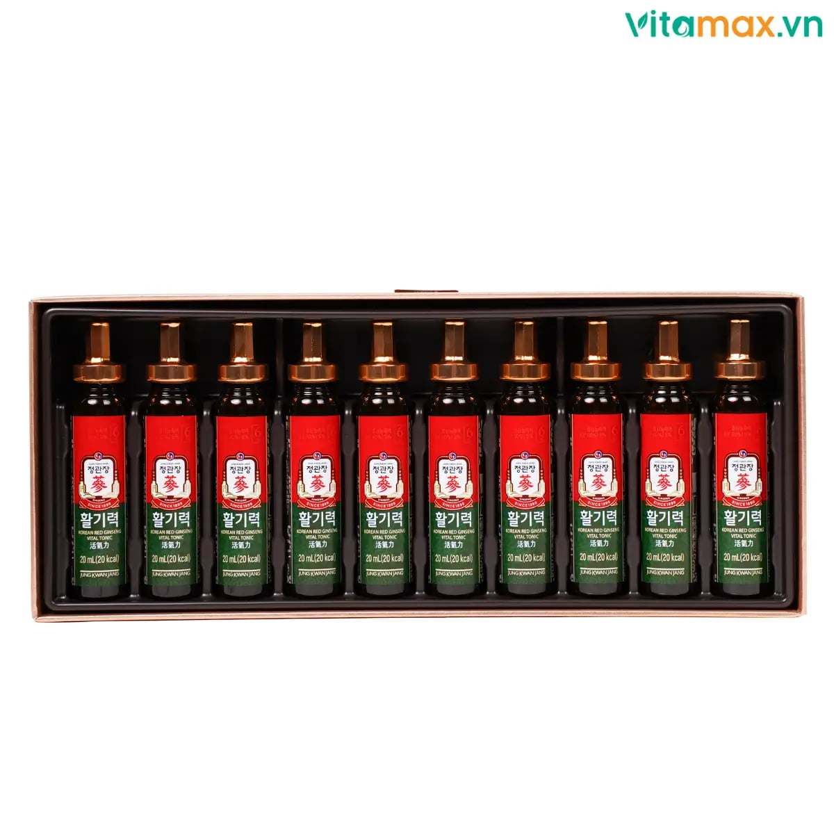 Hình Nước Hồng Sâm Dạng Ống KGC Vital Tonic Hộp 10 Ống 2