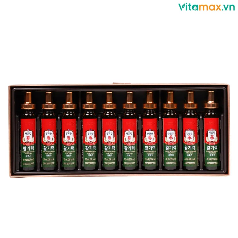 Hình Nước Hồng Sâm Dạng Ống KGC Vital Tonic Hộp 10 Ống 2