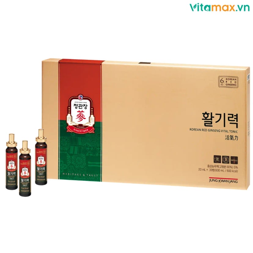 Hình Nước Hồng Sâm Dạng Ống KGC Vital Tonic 30 ống 3