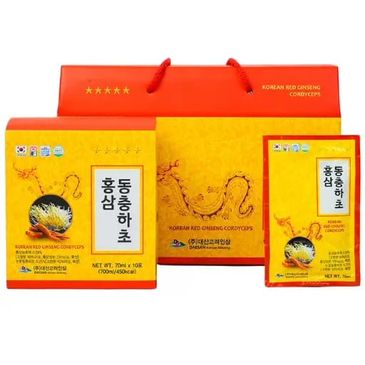 Hình Nước Hồng Sâm Đông Trùng Hạ Thảo Daesan 20 gói 10