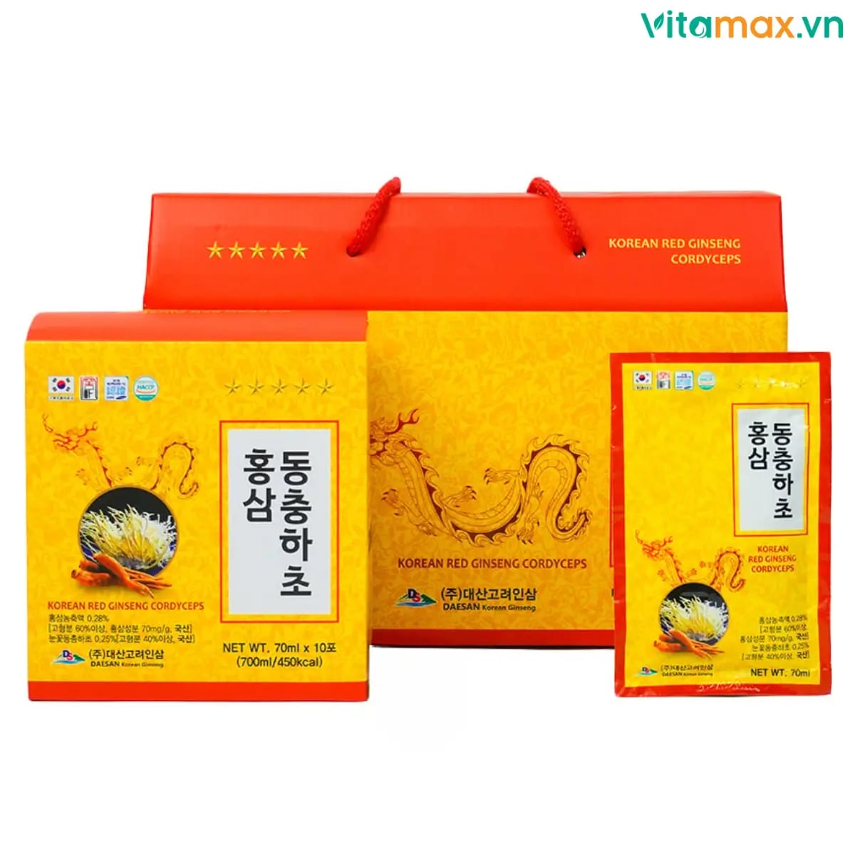Hình Nước Hồng Sâm Đông Trùng Hạ Thảo Daesan 20 gói 1