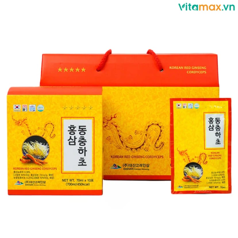Hình Nước Hồng Sâm Đông Trùng Hạ Thảo Daesan 20 gói 1