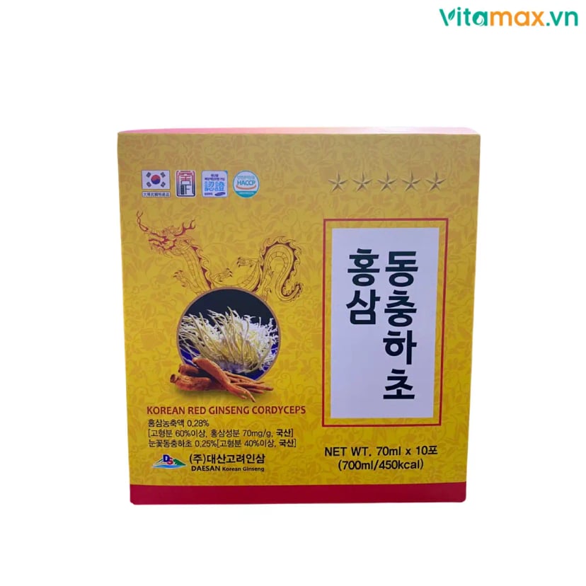 Hình Nước Hồng Sâm Đông Trùng Hạ Thảo Daesan 20 gói 5