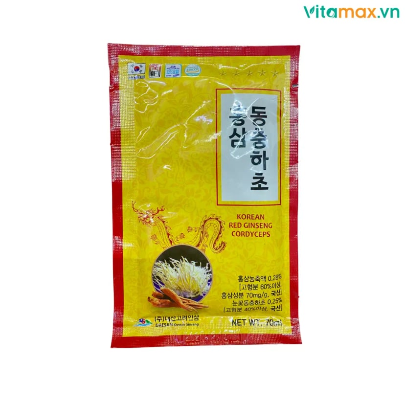 Hình Nước Hồng Sâm Đông Trùng Hạ Thảo Daesan 20 gói 9