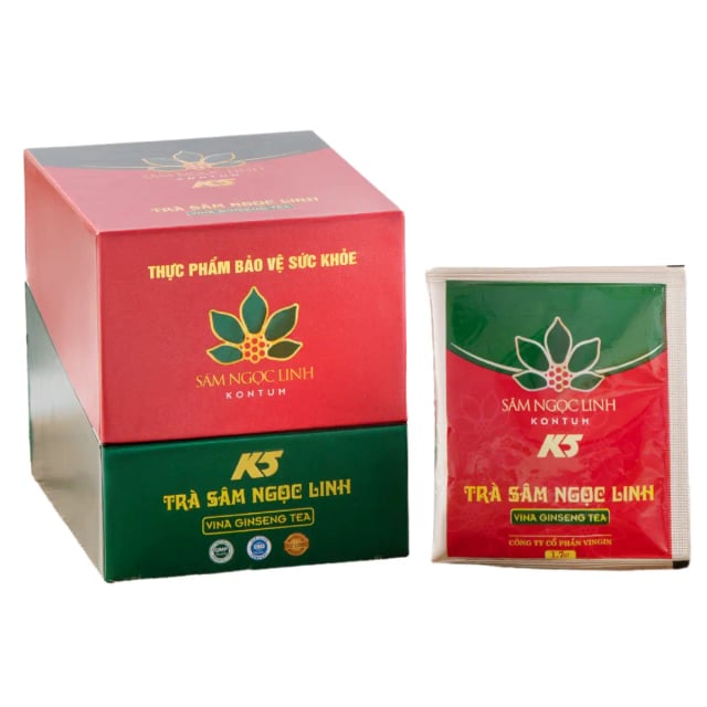 Trà Sâm Ngọc Linh K5 Vina Giseng Tea 20 Gói