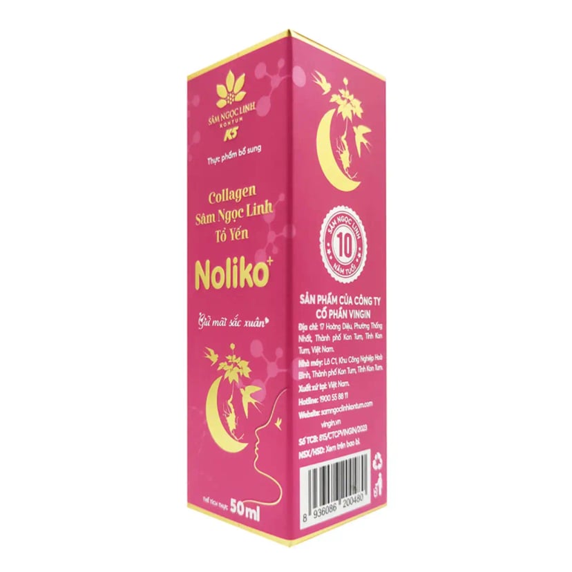 Hình Collagen Sâm Ngọc Linh Tổ yến Noliko 6 chai 3