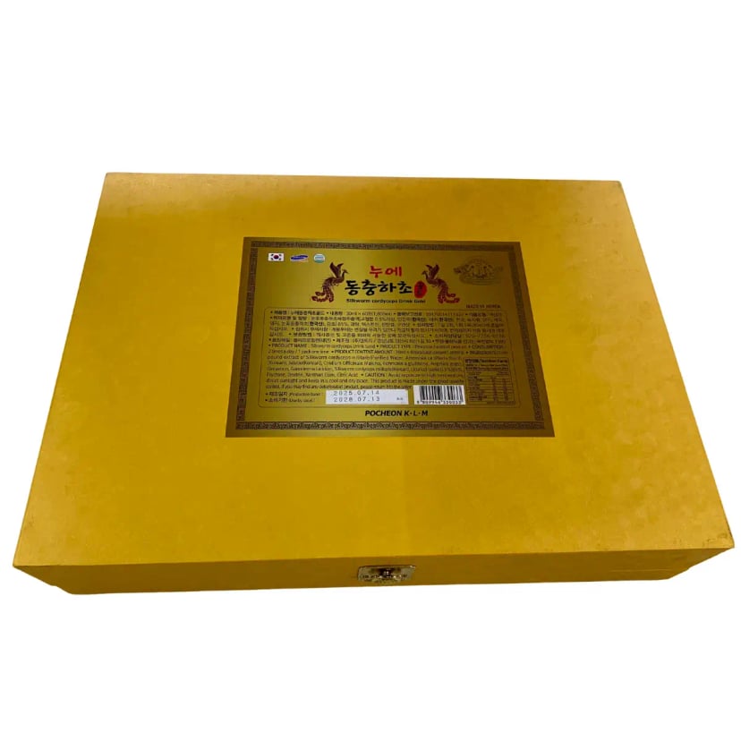 Hình Nước đông trùng hạ thảo hộp gỗ Pocheon 60 gói 3