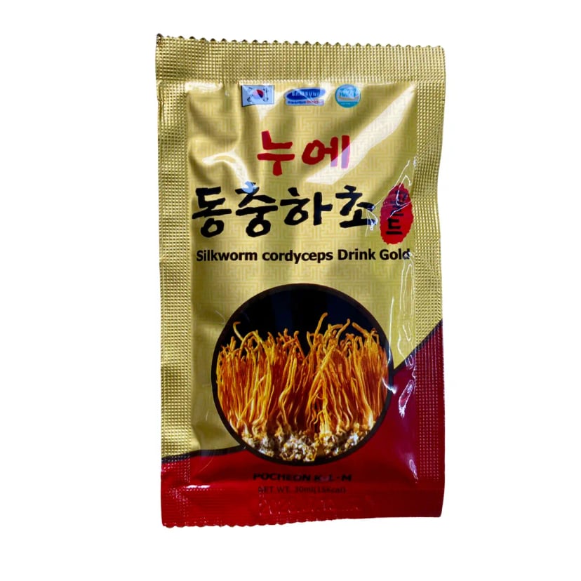 Hình Nước đông trùng hạ thảo hộp gỗ Pocheon 60 gói 8