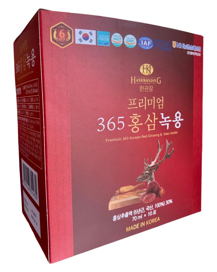 Hình Nước Hồng Sâm Nhung Hươu Linh Chi 365 Hankwanjang 20 gói 7