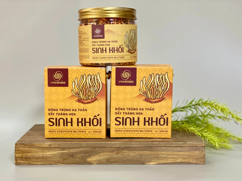 Hình Đông trùng hạ thảo khô sấy thăng hoa Vnherbs 15g 3