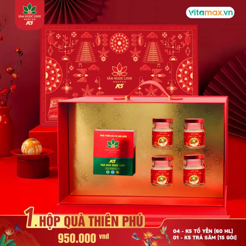 Hình Set Quà Tặng Sâm Ngọc Linh "Thiên Phú" 1