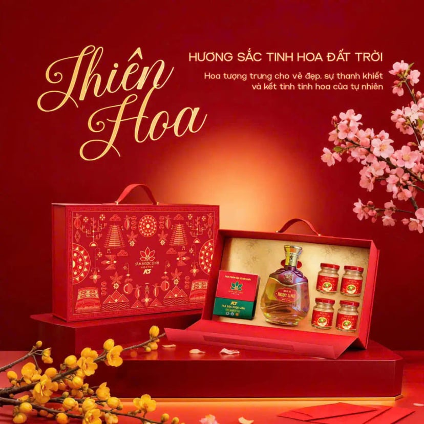 Hình Set Quà Tặng Sâm Ngọc Linh "Thiên Hoa" 2