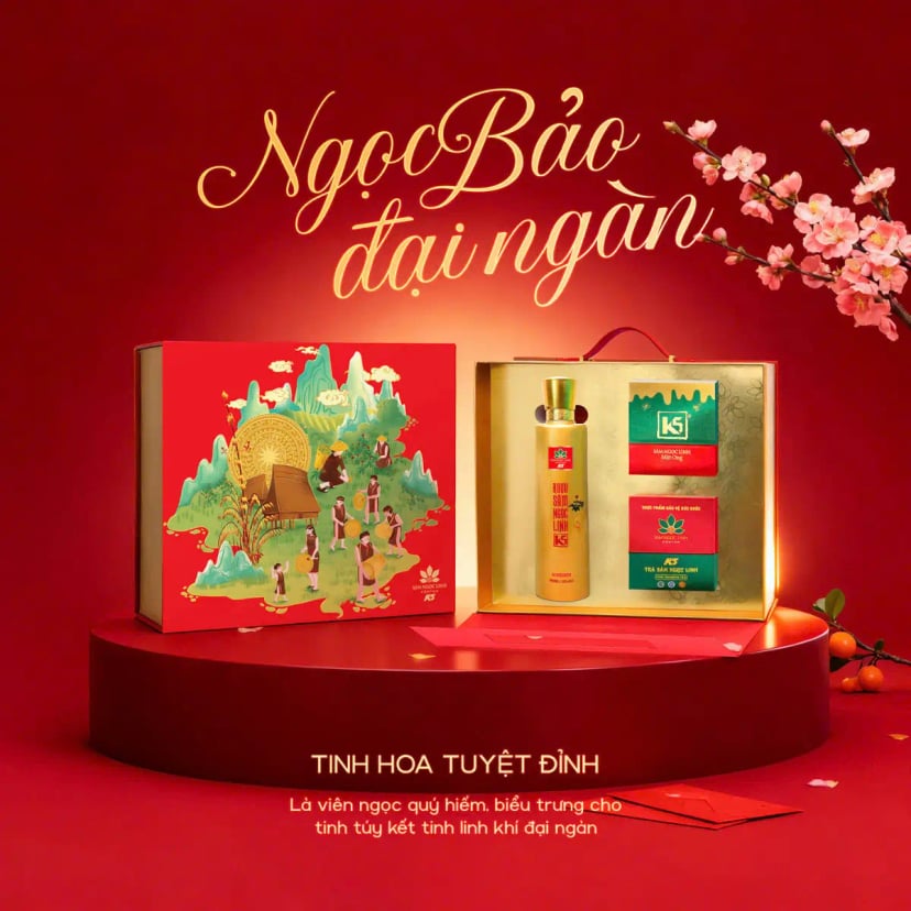 Hình Set Quà Tặng Sâm Ngọc Linh "Ngọc Bảo Đại Ngàn" 2