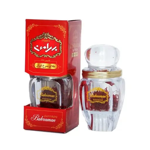 Nhụy hoa nghệ tây Iran Bahraman Saffron Super Negin hộp cao 1gram