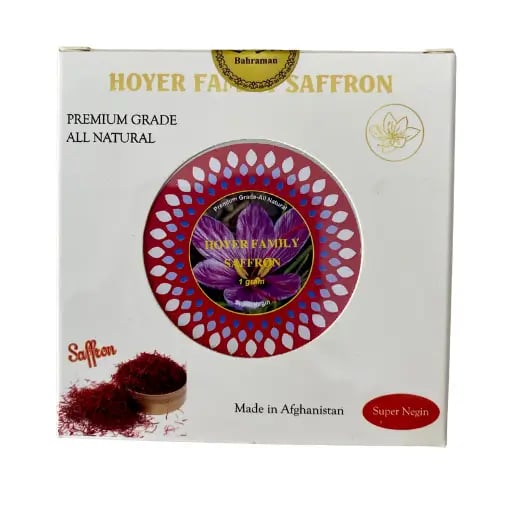 Nhụy hoa nghệ tây Afghanistan Hoyer Family Saffron hộp tròn 1gram