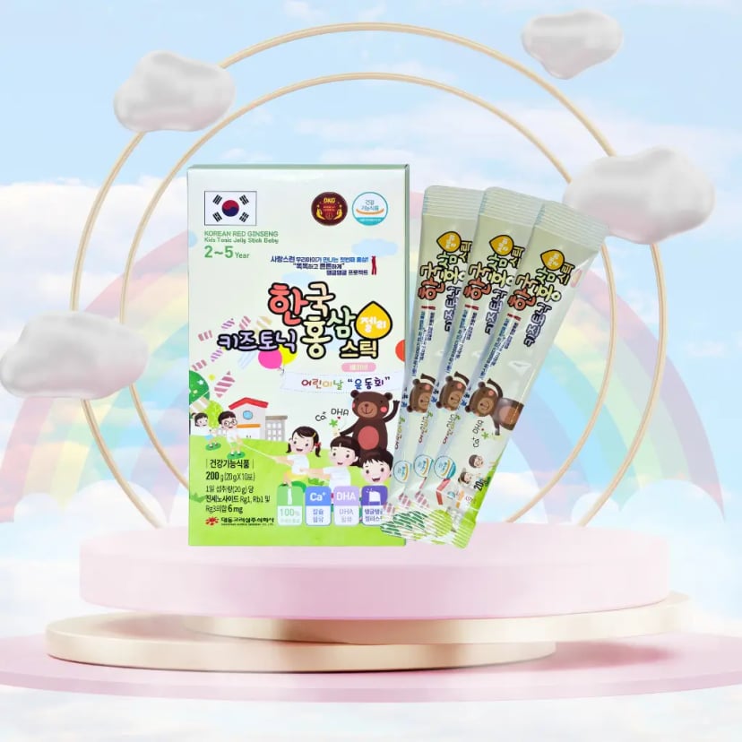 Hình Thạch hồng sâm trẻ em Daedong 2-5 tuổi hộp 30 gói x 20g 2