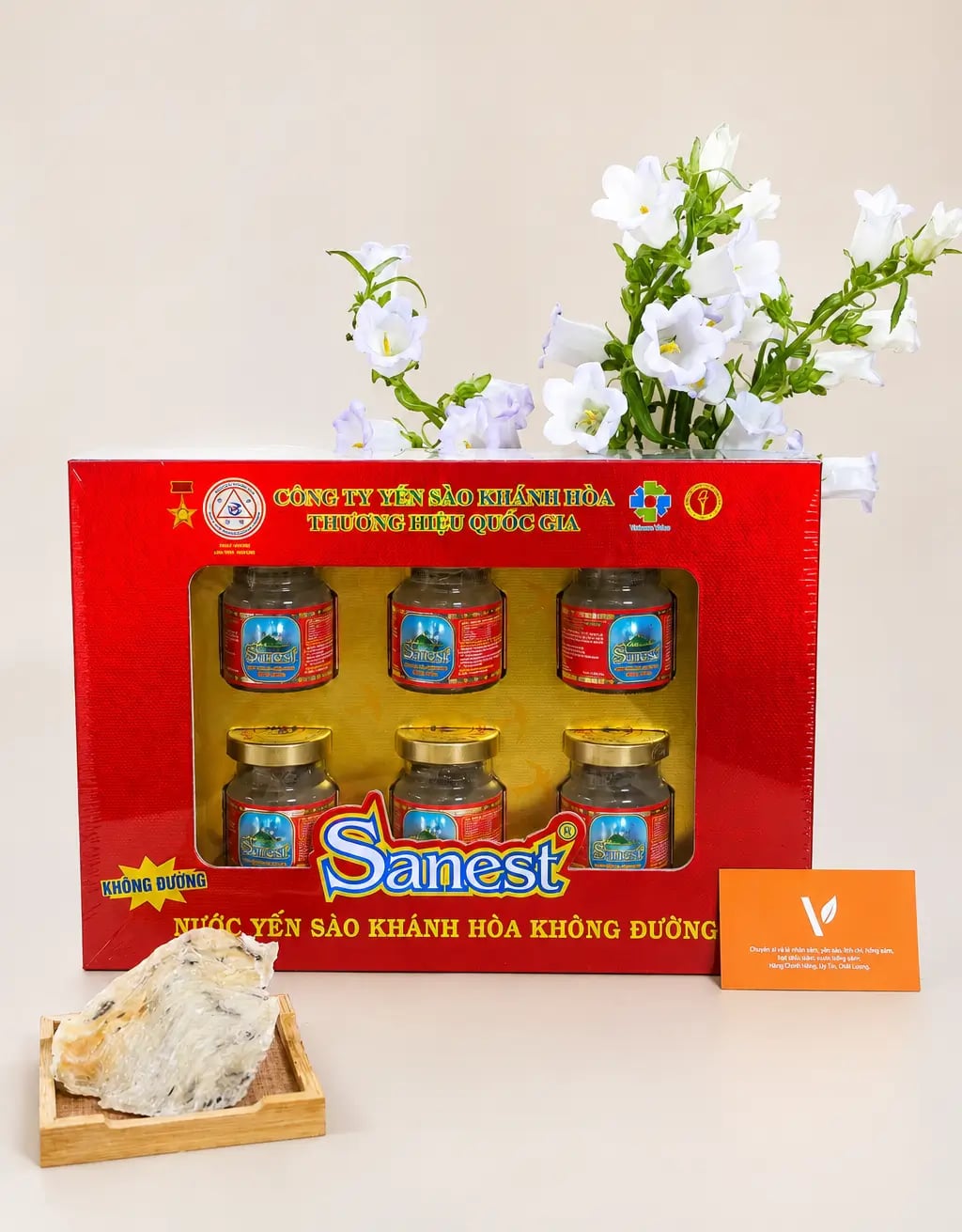 Hình Yến Sào Sanest Khánh Hòa Hộp 6 Lọ - không đường 2
