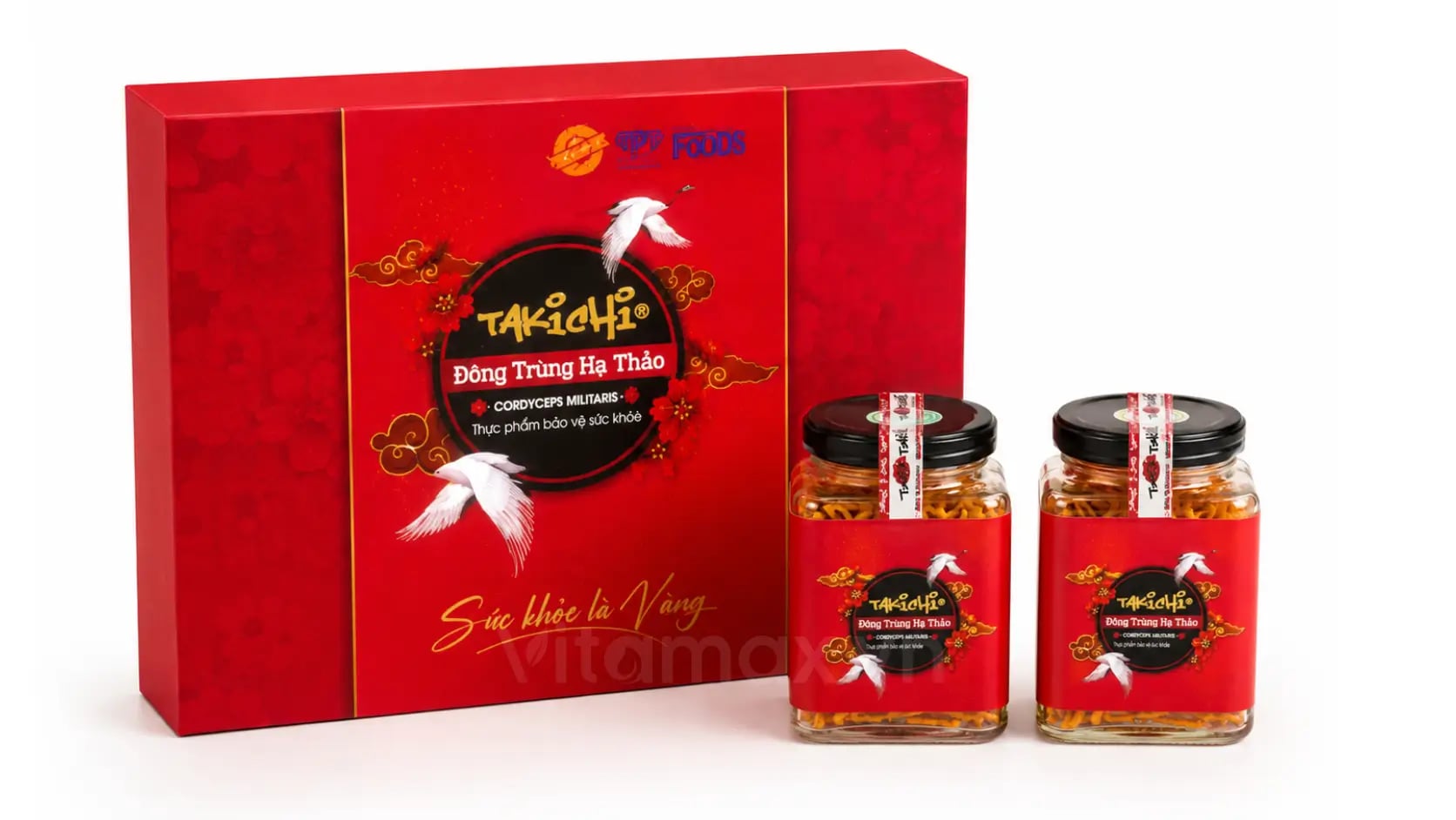Hình Đông trùng hạ thảo sấy thăng hoa hộp quà tặng Takichi (5 lọ x 10g) 3