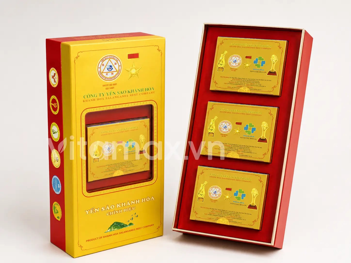 Hình Yến Đảo Thiên Nhiên Tinh Chế Hộp Quà Tặng Gồm 3 Hộp 5g - 012G 3