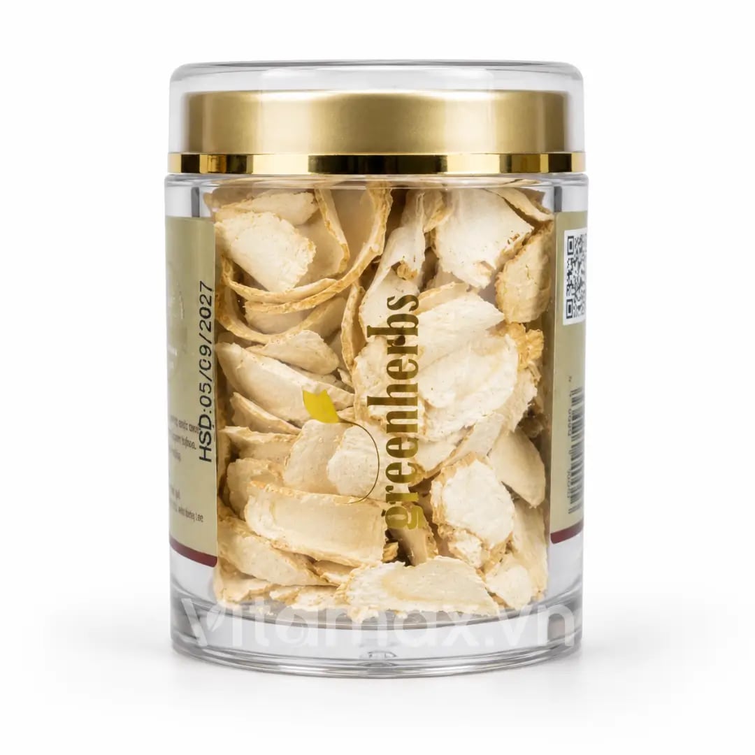 Hình Nhân Sâm Mỹ Baumann Wisconsin Dạng Thái Lát Hũ 50g 4