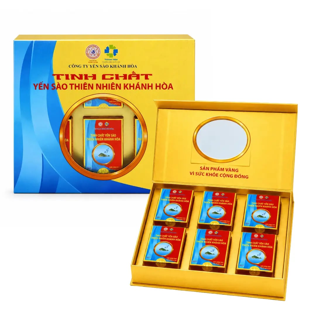 Tinh chất Yến sào Khánh Hòa Hộp 150G (6 Hộp x 5 Gói x 5G) - 030G