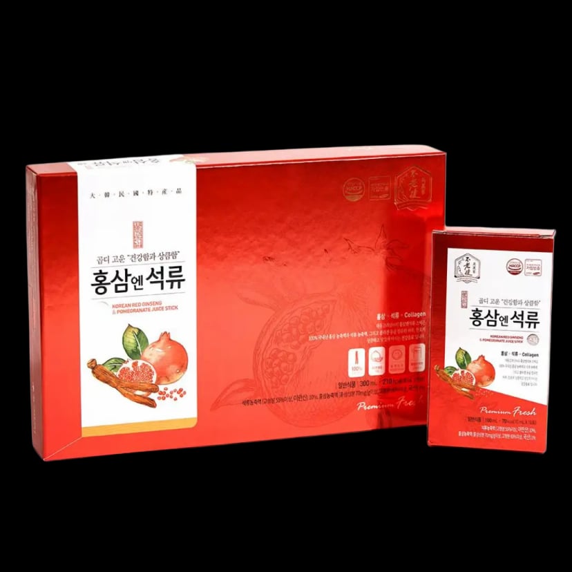 Hình Nước Hồng Sâm Lựu Đỏ Bổ Sung Collagen Daedong 30 gói 4